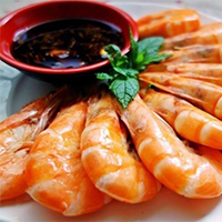 Steamed Jumbo Shrimp (10pcs)